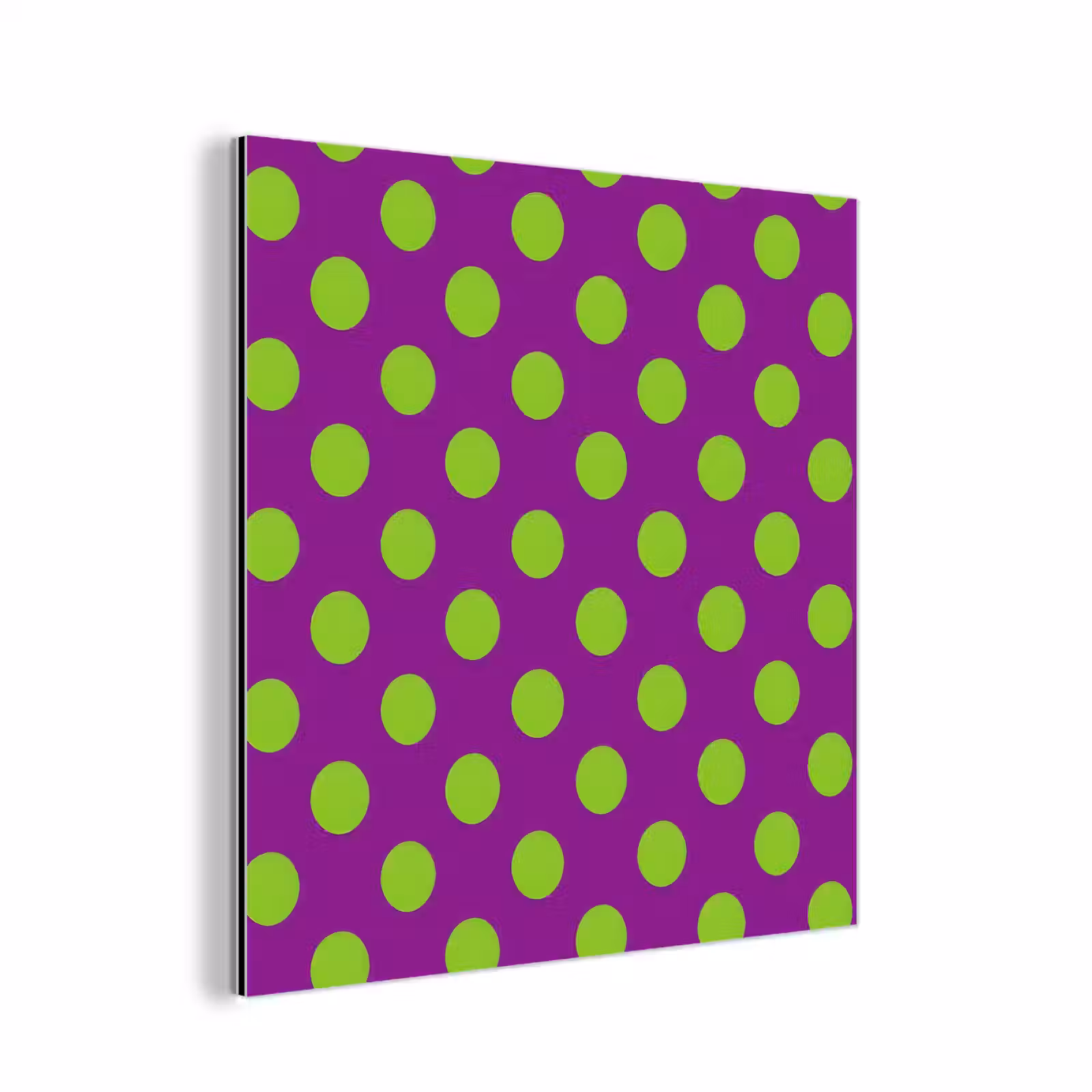 Aluminium schilderij - Stippen - Klassiek - Groen — 1