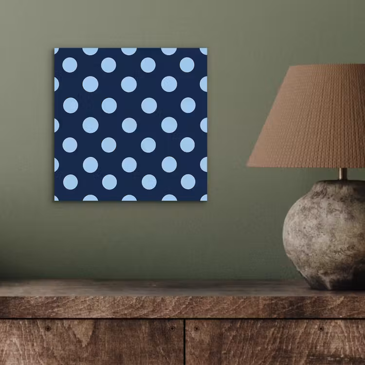 Aluminium schilderij - Klassiek - Dots - Blauw — 3