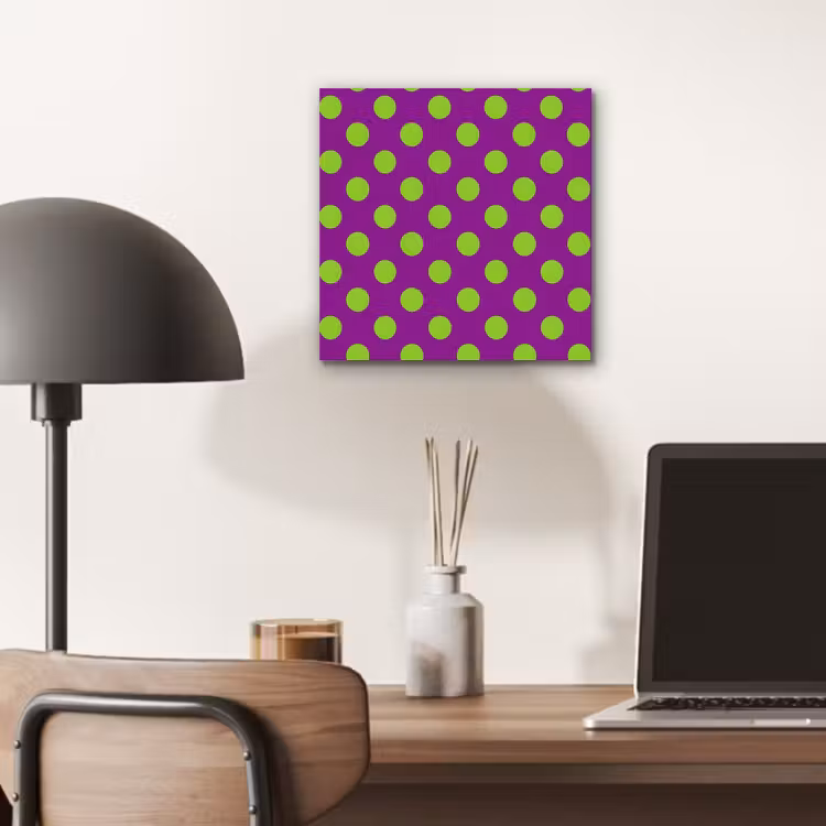 Aluminium schilderij - Stippen - Klassiek - Groen — 6