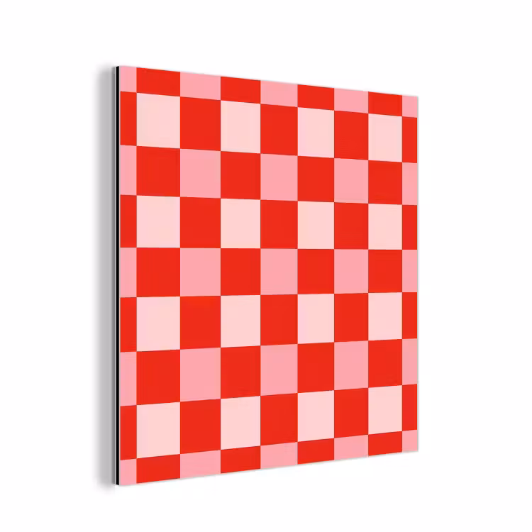 Aluminium schilderij - Vierkant - Klassiek - Rood — 1