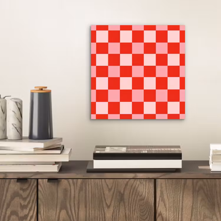 Aluminium schilderij - Vierkant - Klassiek - Rood — 2