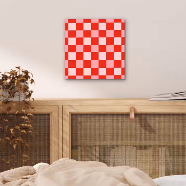 Aluminium schilderij - Vierkant - Klassiek - Rood — 4
