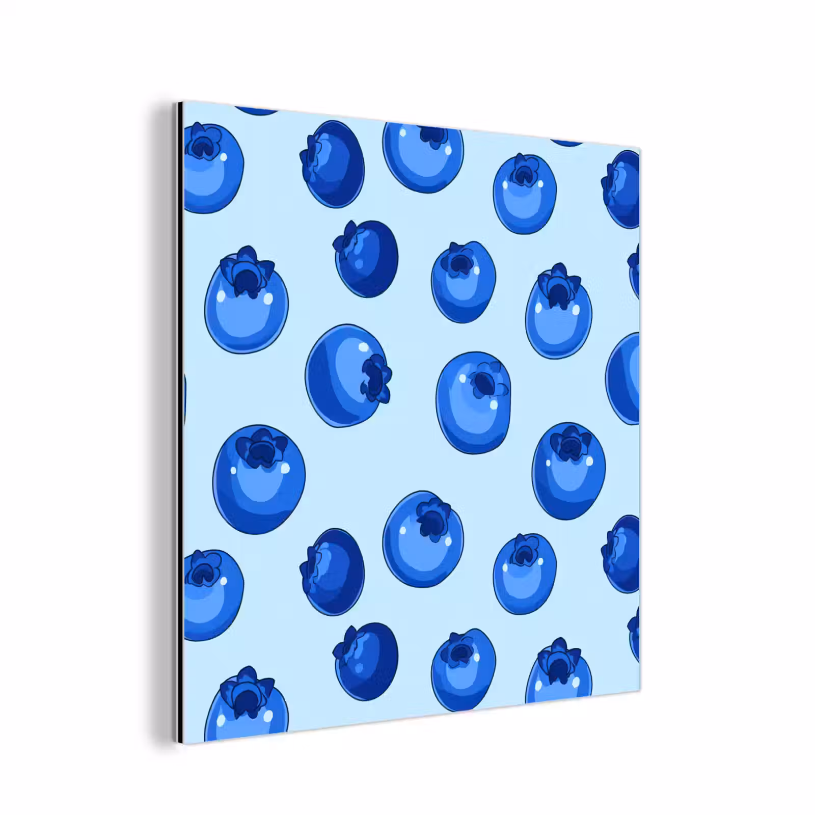 Aluminium schilderij - Bessen - Modern - Blauw — 1