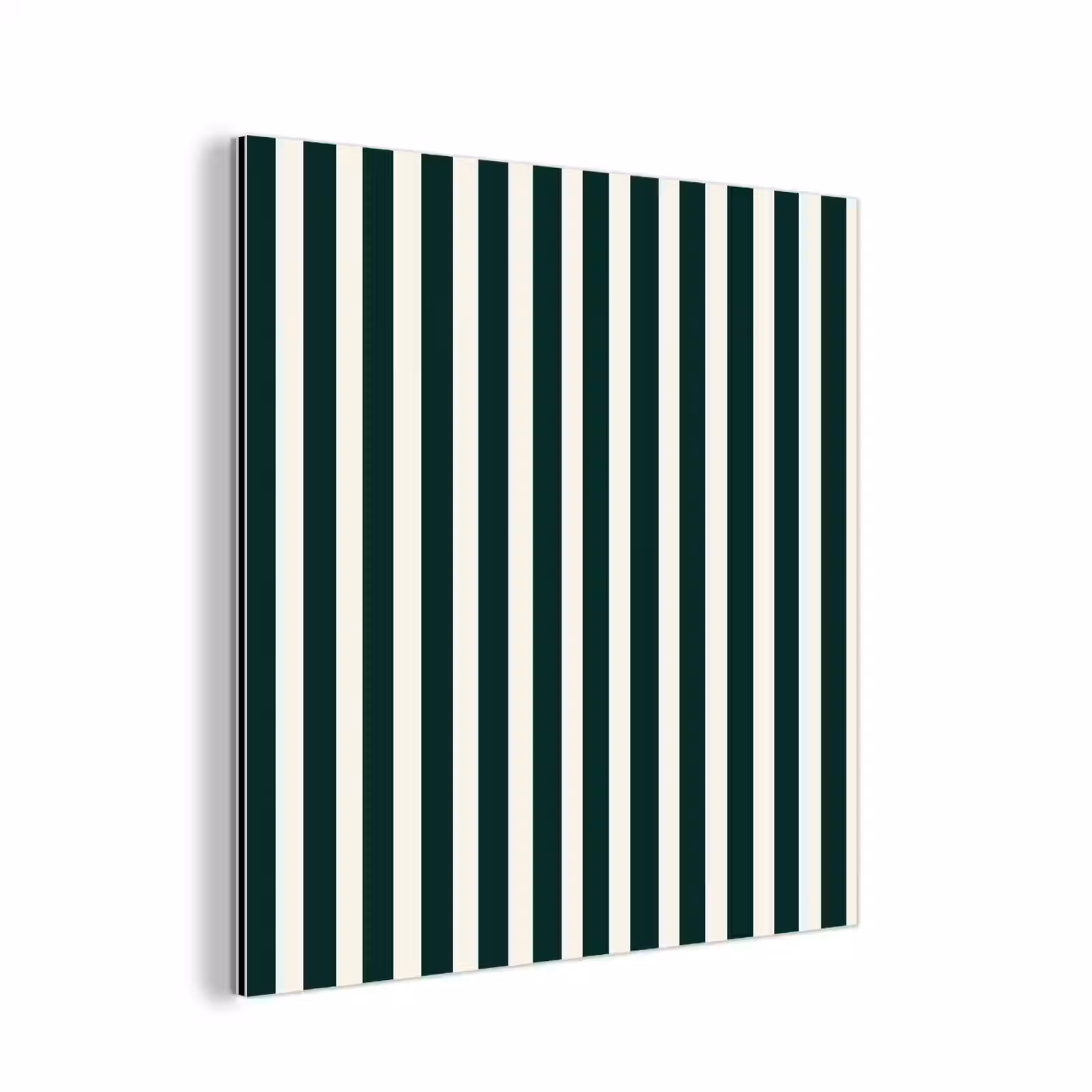 Aluminium schilderij - Strepen - Klassiek - Groen — 1