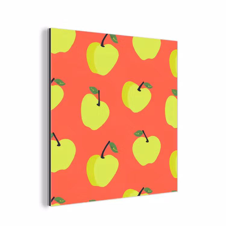 Aluminium schilderij - Appels - Modern - Groen — 1