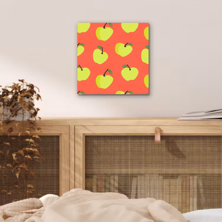 Aluminium schilderij - Appels - Modern - Groen — 4