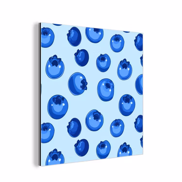 Aluminium schilderij - Bessen - Modern - Blauw — 1