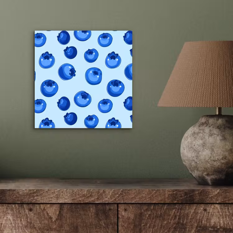 Aluminium schilderij - Bessen - Modern - Blauw — 3