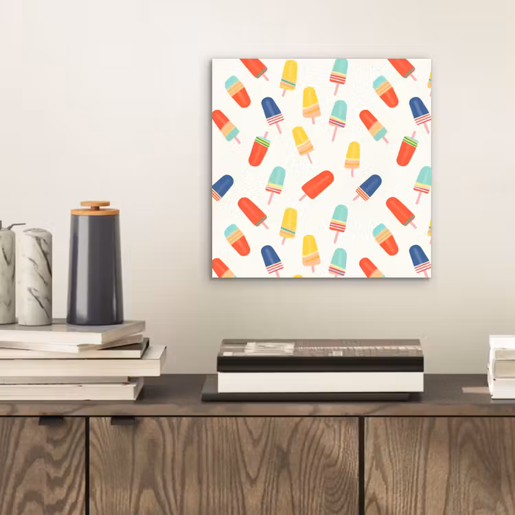 Aluminium schilderij - IJsjes - Speels - Kleurrijk — 2