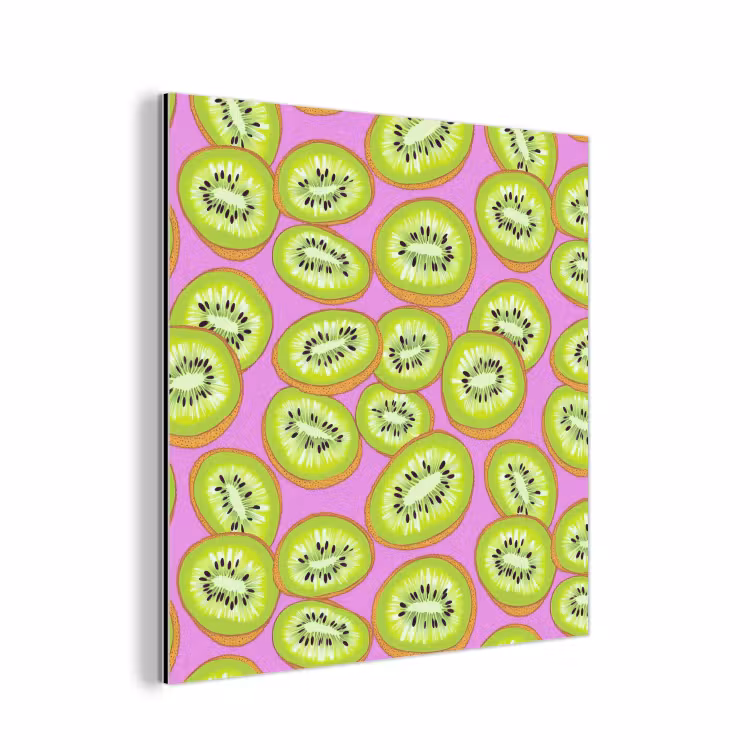 Aluminium schilderij - Kiwi - Speels - Groen — 1