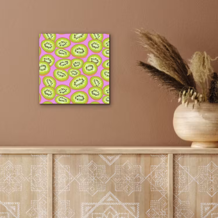 Aluminium schilderij - Kiwi - Speels - Groen — 5