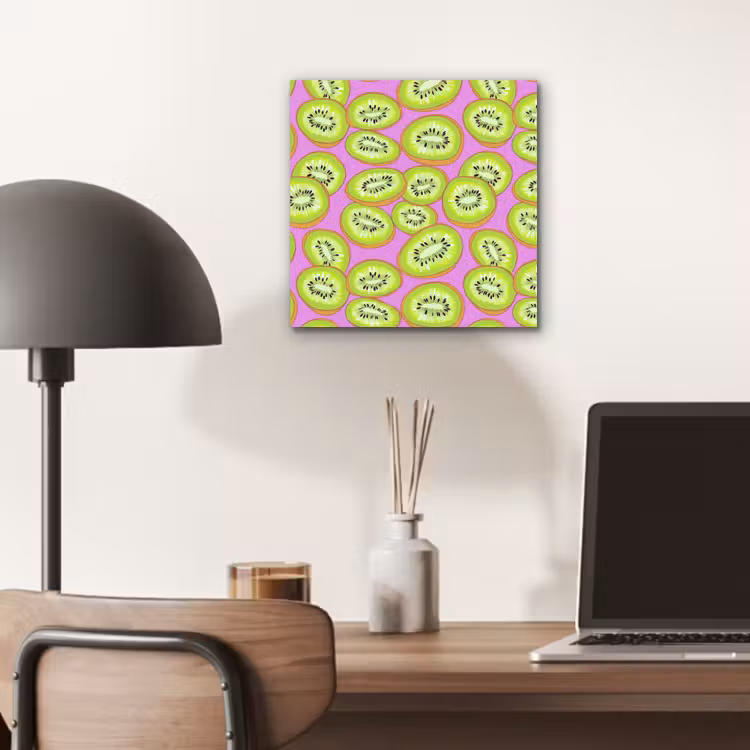 Aluminium schilderij - Kiwi - Speels - Groen — 6