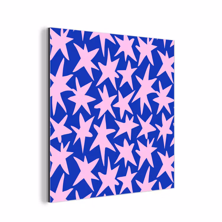 Aluminium schilderij - Modern - Sterren - Blauw — 1