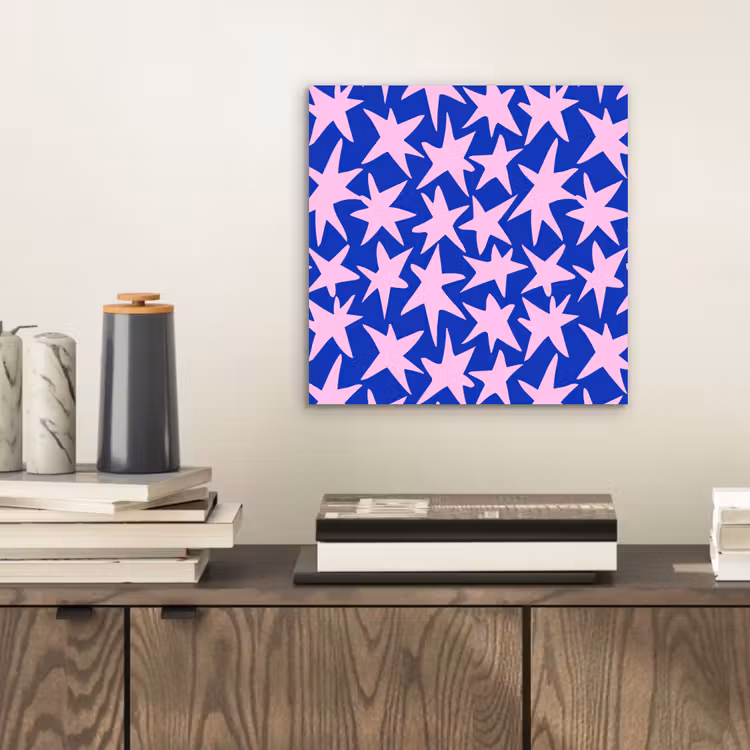 Aluminium schilderij - Modern - Sterren - Blauw — 2