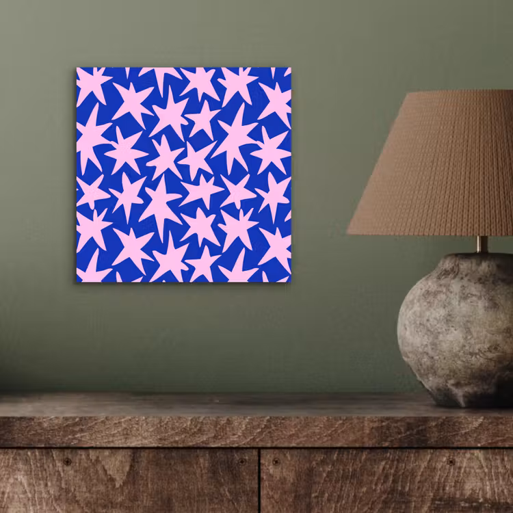 Aluminium schilderij - Modern - Sterren - Blauw — 3