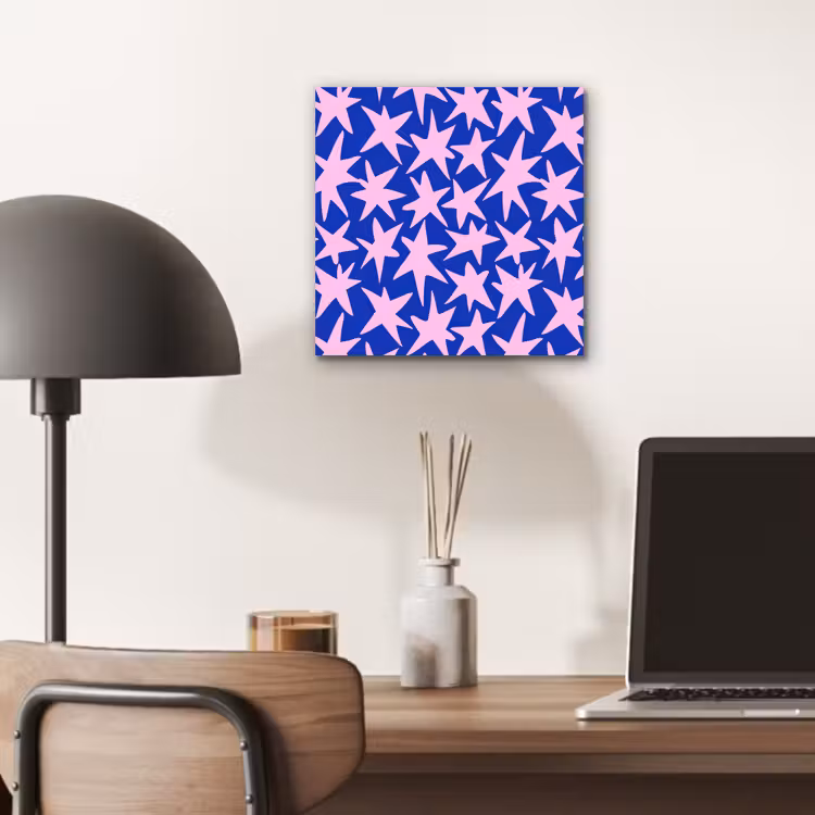 Aluminium schilderij - Modern - Sterren - Blauw — 6