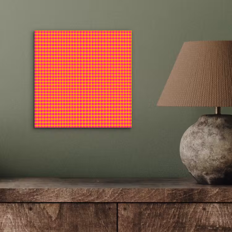Aluminium schilderij - Modern - Stippen - Oranje — 3