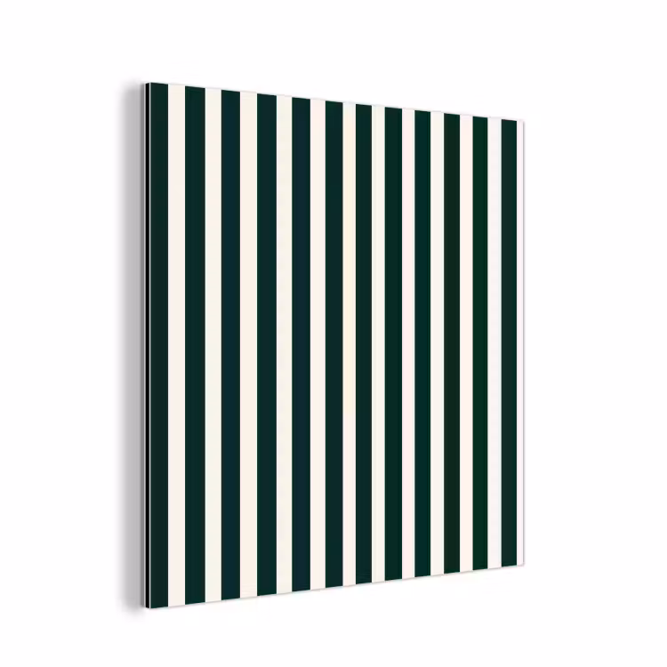 Aluminium schilderij - Strepen - Klassiek - Groen — 1