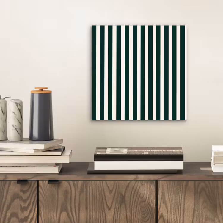 Aluminium schilderij - Strepen - Klassiek - Groen — 2
