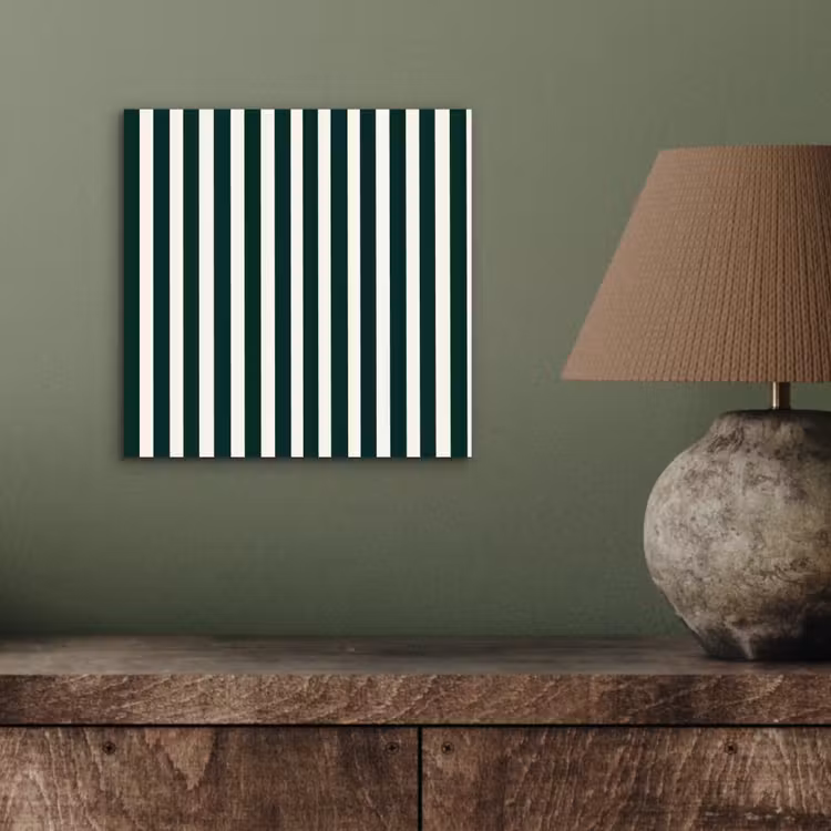 Aluminium schilderij - Strepen - Klassiek - Groen — 3