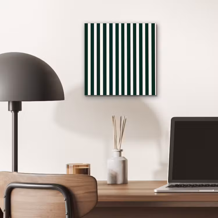 Aluminium schilderij - Strepen - Klassiek - Groen — 6
