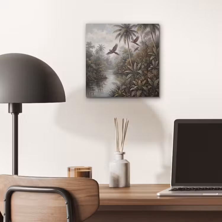 Aluminium schilderij - Vogel - Vliegend - Tropisch - Landschap - Klassiek — 6