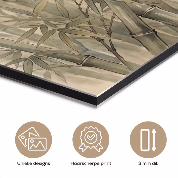 Aluminium schilderij - Bamboe - Bladeren - Aziatisch - Groen - Natuur — 7