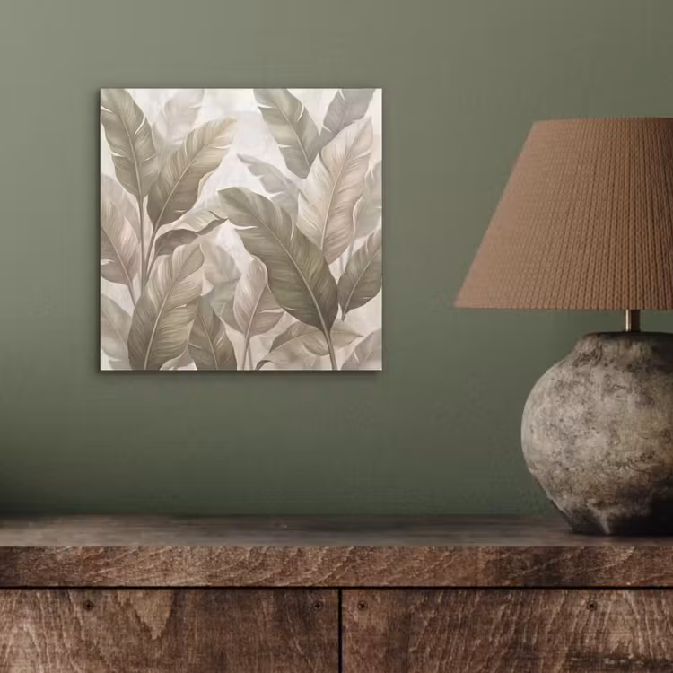 Aluminium schilderij - Bladeren - Tropisch - Natuur - Abstract - Beige — 3