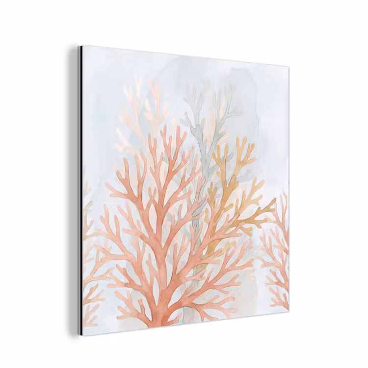 Aluminium schilderij - Natuur - Abstract - Aquarel - Organisch - Warm — 1