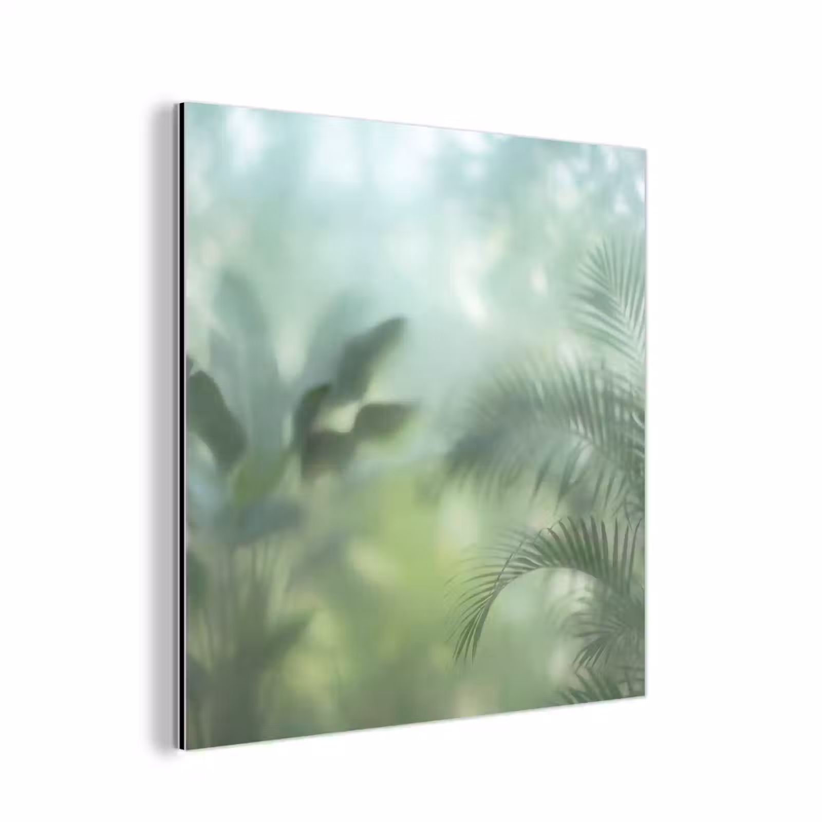 Aluminium schilderij - Natuur - Vervaagd - Groen - Abstract - Modern — 1