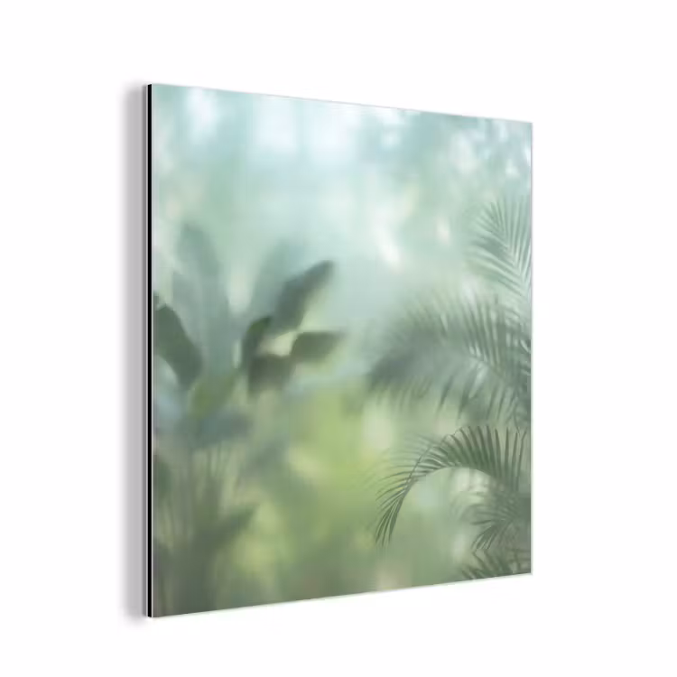 Aluminium schilderij - Natuur - Vervaagd - Groen - Abstract - Modern — 1
