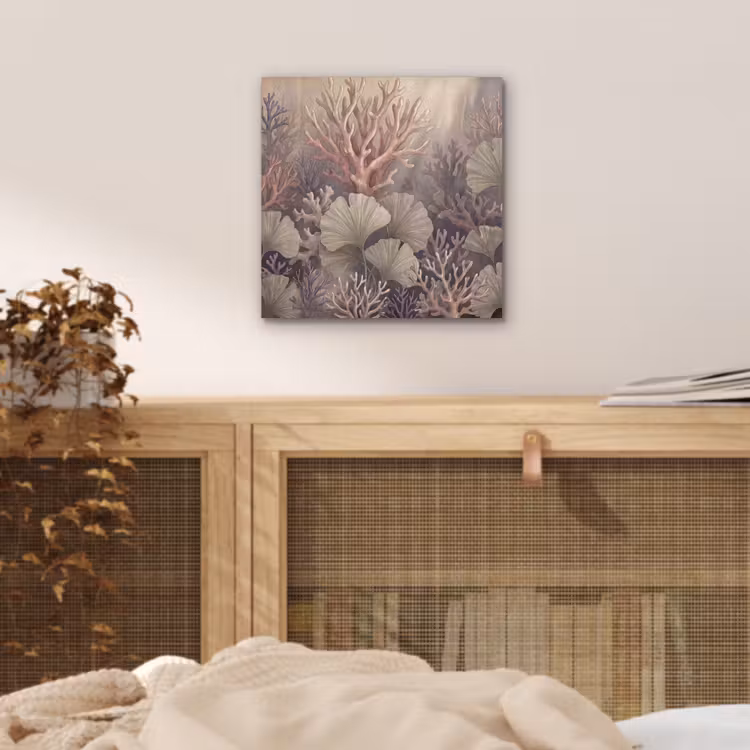 Aluminium schilderij - Plant - Bladeren - Zee - Illustratie - Groen — 4