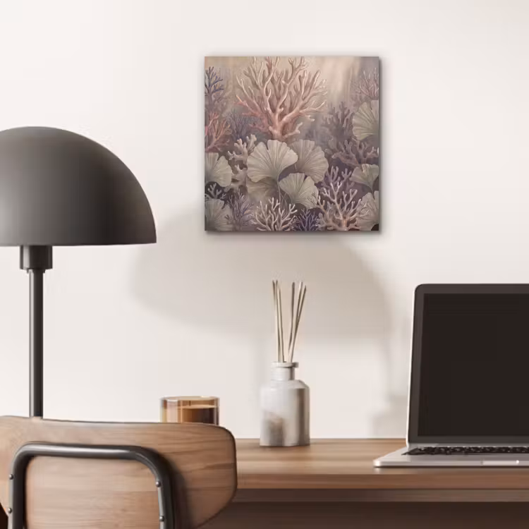 Aluminium schilderij - Plant - Bladeren - Zee - Illustratie - Groen — 6