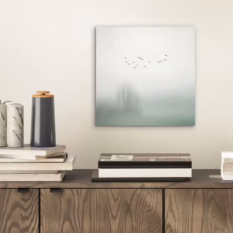 Aluminium schilderij - Vogel - Vlucht - Natuur - Minimalistisch — 2