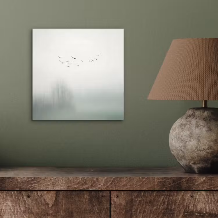 Aluminium schilderij - Vogel - Vlucht - Natuur - Minimalistisch — 3