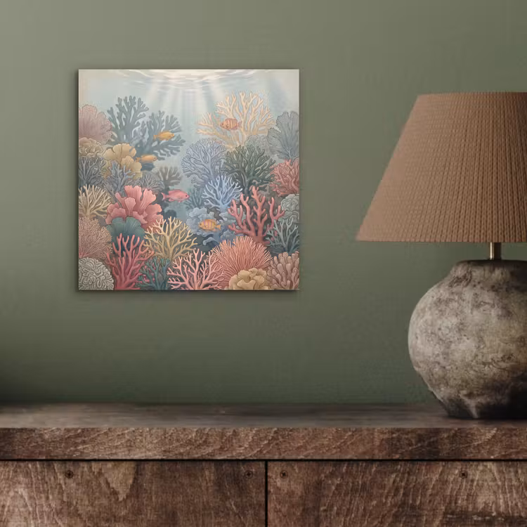 Aluminium schilderij - Zee - Koraal - Vis - Natuur - Kleurrijk — 3