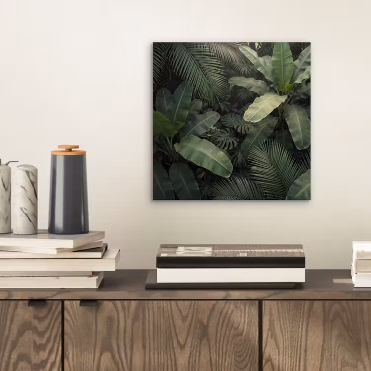 Aluminium schilderij - Bladeren - Groen - Tropisch - Natuur — 2