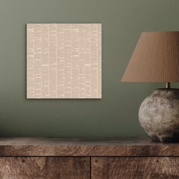 Aluminium schilderij - Krant - Nieuws - Historisch - Vintage - Beige — 3