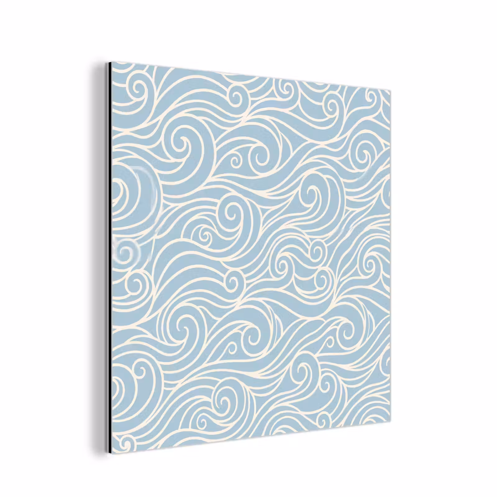 Aluminium schilderij - Golf - Abstract - Natuur - Modern - Blauw — 1