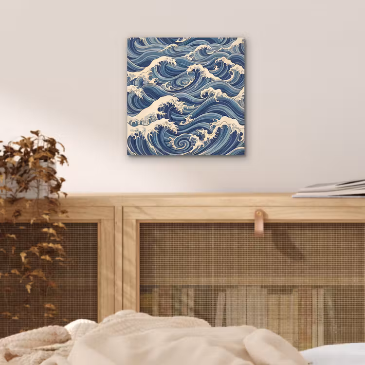 Aluminium schilderij - Golven - Zee - Natuur - Abstract - Blauw — 4