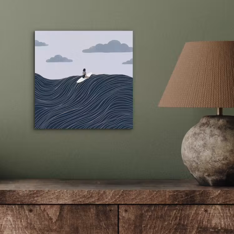 Aluminium schilderij - Persoon - Surfen - Oceaan - Natuur - Modern — 3
