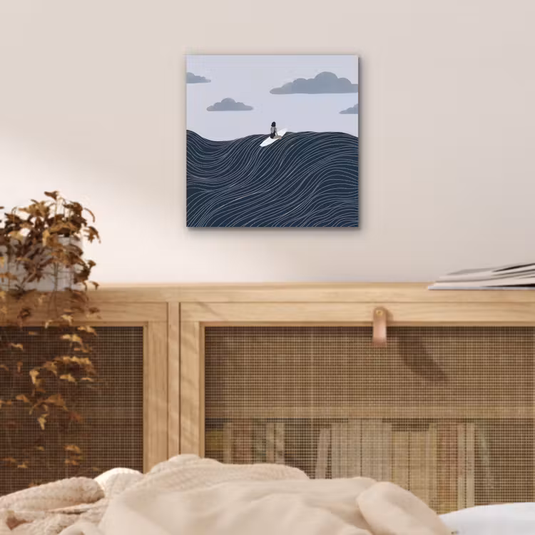 Aluminium schilderij - Persoon - Surfen - Oceaan - Natuur - Modern — 4