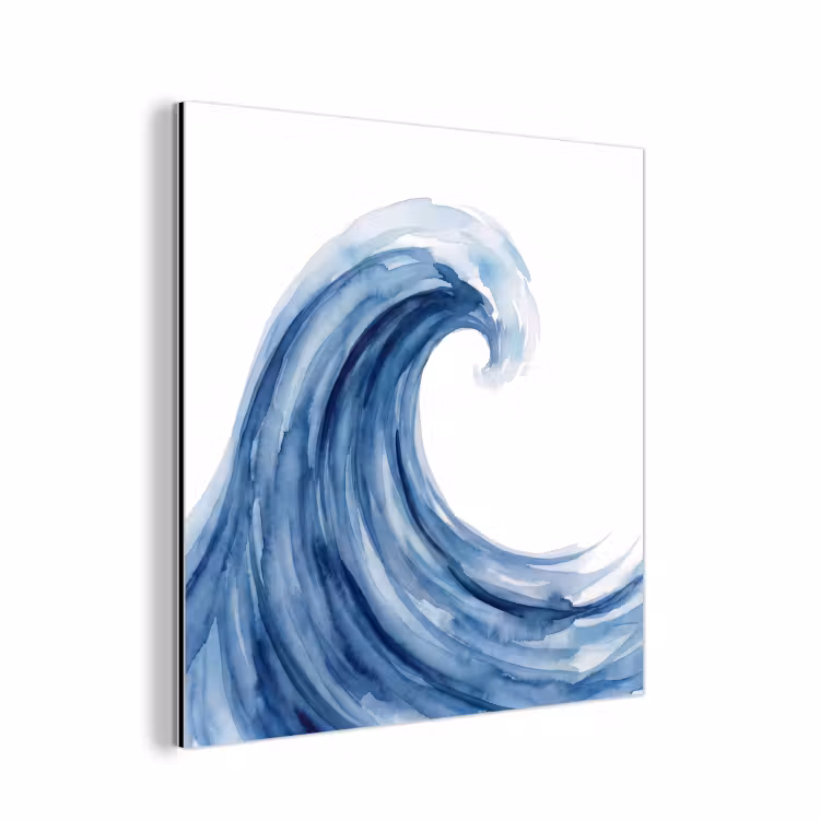 Aluminium schilderij - Water - Beweging - Natuur - Modern - Blauw — 1