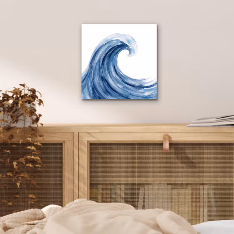 Aluminium schilderij - Water - Beweging - Natuur - Modern - Blauw — 4