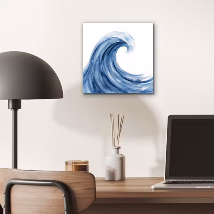 Aluminium schilderij - Water - Beweging - Natuur - Modern - Blauw — 6