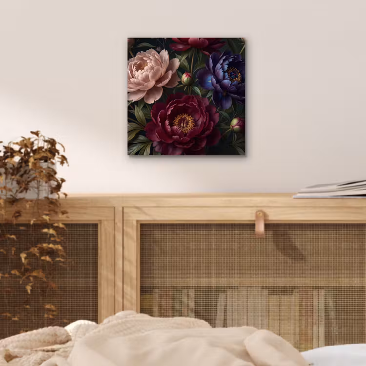 Aluminium schilderij - Bloemen - Boeket - Natuur - Modern - Donker — 4