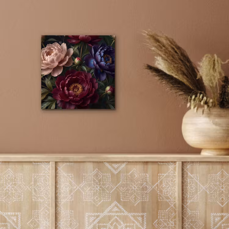 Aluminium schilderij - Bloemen - Boeket - Natuur - Modern - Donker — 5