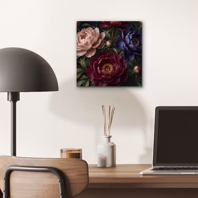 Aluminium schilderij - Bloemen - Boeket - Natuur - Modern - Donker — 6