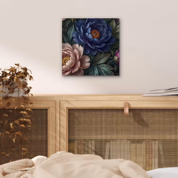 Aluminium schilderij - Bloemen - Vlinder - Natuur - Modern - Paars — 4