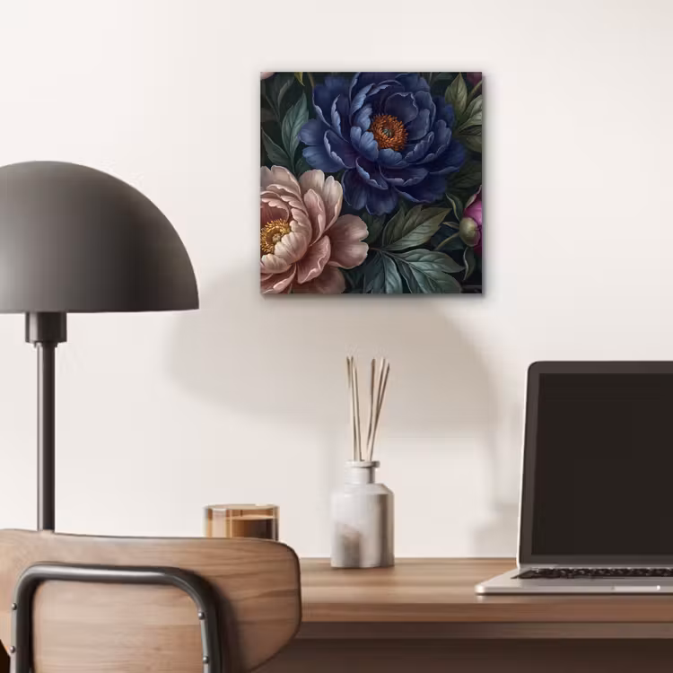 Aluminium schilderij - Bloemen - Vlinder - Natuur - Modern - Paars — 6